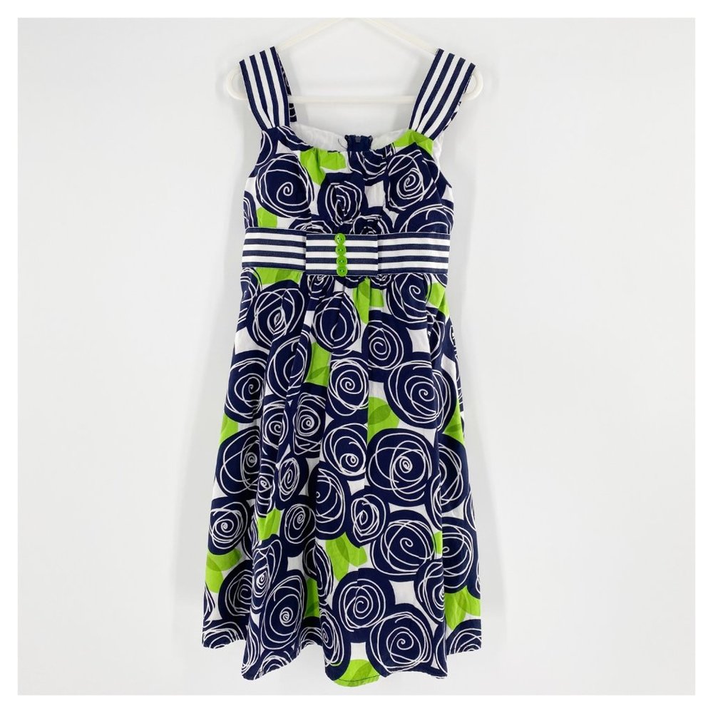 Bonnie Jean Sleeveless Patterned Sundress Girls Size 7